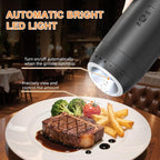 Gravity Electric Salt and Pepper Grinder Set Rechargeable, External Adjustable - Image 6