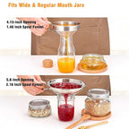 2-Pack Canning Funnels, Wide Mouth & Regular Mouth Kitchen Funnels - Image 4