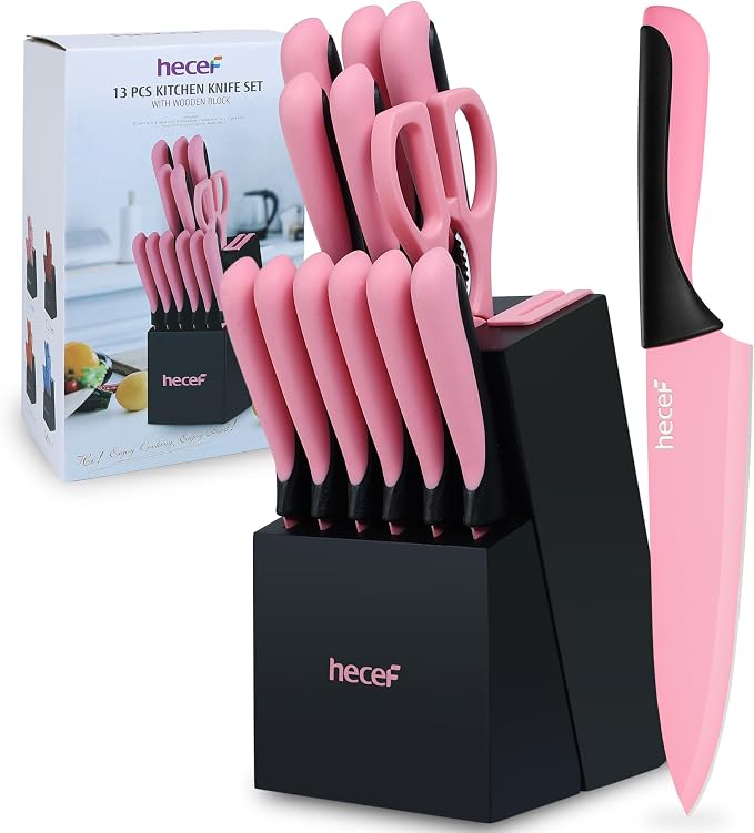 hecef 13 Pieces Kitchen Knife Set by hecef