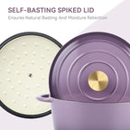 Miereirl 6 Quart Enameled Dutch Oven Pot - Image 3