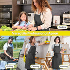 ROTANET Extra Large Apron for Men Adjustable Bib Aprons - Image 6