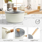 ROCKURWOK Ceramic Nonstick Sauce Pan - Image 6