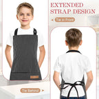 2 Pack Stripes Kids Apron, Kids Cooking Aprons - Image 4