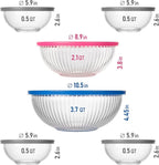 Set of 6 Stackable Space-Saving Nesting Glass Bowls - Image 2