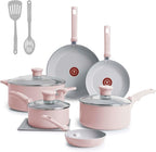 T-Fal Refresh Ceramic Nonstick Cookware Set, 12-Piece Ceramic Pots and Pans Set by T-falbrand