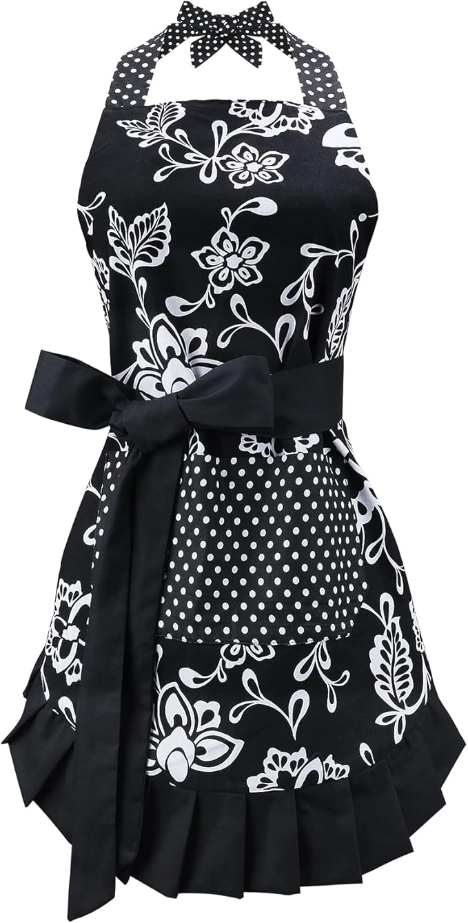 G2PLUS Vintage Floral Kitchen Apron by G2PLUS