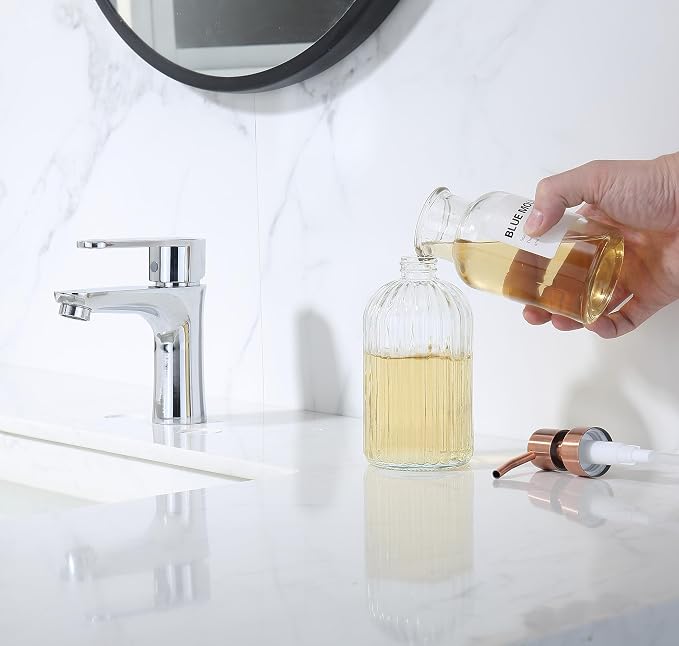 Copper Glass Bathroom Soap Dispenser - Image 3