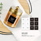 3 Pack Apothecary Jar Canisters Bathroom Vanity Organizer - Image 4