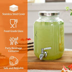 Moretoes 1 Gallon Glass Drinks Dispenser - Image 3