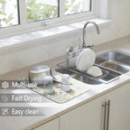 Dish Drying Mat for Kitchen Counter 2 Pack - Image 2