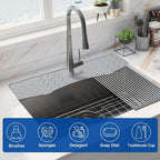 Faucet Mat for Kitchen Sink – 24” x 5.1” Extra-Long Silicone Splash Guard - Image 5
