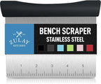 Zulay Premium Multi-purpose Stainless Steel Bench Scraper & Chopper, Quick & - Image 8
