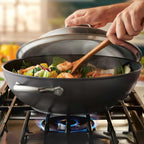 Anolon Accolade Forged Hard Anodized Nonstick Wok / Stir Fry Pan - Image 2