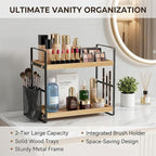 LEMIKKLE 2-Tier Wood Bathroom Counter Organizer - Image 3