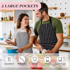 2Pack Adjustable Kitchen Apron for Women Men - Image 4