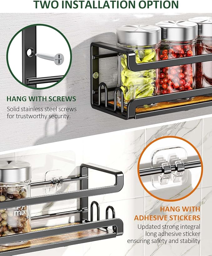Doakhirmit Wall Mounted Spice Rack - Image 5