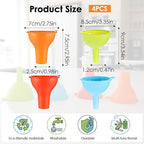4 Pcs Silicone Kitchen Funnels - Image 2