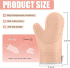 Silicone Oven Mitts, Heat Resistant 2PCS Oven Mitts - Image 2