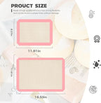 Silicone Baking Mat Set of 3, Silicone Baking Mats Cookie Sheet, Non-Stick Mats - Image 5
