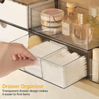 PAVSTINE Medicine Cabinet Organizer 2 Pack, Stackable Storage Drawers - Image 4