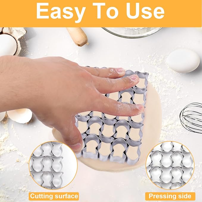 AIERSA Gold Fish Cracker Cutter, 25 Cavity Fish Cookie Cutter, Mini Gold Fish - Image 7
