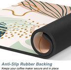 Rnivvi Coffee Mat, Hide Stain Rubber Backed Absorbent Dish Drying Pad - Image 4
