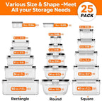 50 PCS Food Storage Containers - Image 2