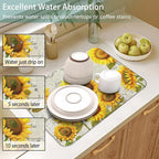 Dish Drying Mat for Kitchen Counter 2 Pack - Image 4