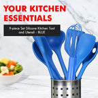 Chef Craft 9 Piece Silicone Kitchen Tool and Utensil Set - Image 2