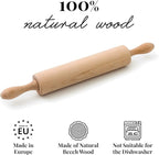 tuuli Kitchen Professional Classic Wooden Rolling Pin - Image 3