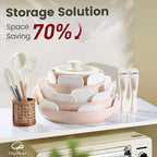 Chef Power Ceramic Nonstick Pots and Pans Set 19 Piece - Image 3