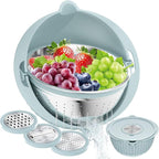 4 in 1 Colander with Mixing Bowl Set, Colander by STOCKPOT