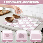 Yamaziot Stone Drying Mat for Kitchen Counter, Quick-Dry Diatomaceous Earth Mat - Image 4