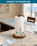 Ship's Anchor Paper Towel Holder, Nautical Coastal Beach Ocean Decor - Image 2