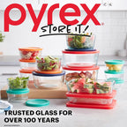 Pyrex Simply Store Glass Food Storage Containers Set, Meal Prep Containers - Image 5