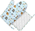 Cute Cat Oven Mitts and Pot Holders Set - Image 9
