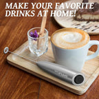 SIMPLETASTE Milk Frother Handheld Electric Foam Maker, Drink Mixer - Image 7