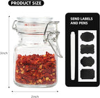 12 Pack Glass Jars with Airtight Lids, 3.4 oz Small Spice Jars, 12 Pack Empty - Image 2