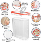Shazo 2 Pack EXTRA Large Airtight Food Storage Cereal Containers - Image 5