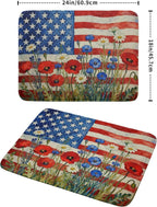 Patriotic American Flag Dish Drying Mat - Image 2