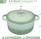 VORRINGARD Enameled Cast Iron Dutch Oven Pot - Image 2