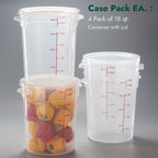 CURTA 22 Quart Translucent Round Food Storage Container - Image 3