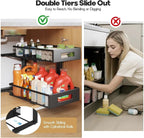 2 Packs 17IN Depth Under Sink Organizer, 2-Tier Pull Out Cabinet Organizer - Image 7