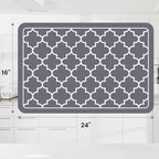 WISELIFE Dish Drying Mat Super Absorbent Drying Mat Large Dish Drying Mats - Image 2