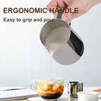 Milk Frothing Pitcher, 20oz Stainless Steel Milk Frother Cup Steaming Pitcher - Image 5