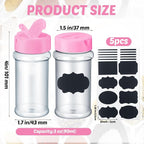 Eccliy 36 Pack 3 oz Clear Plastic Spice Jars - Image 2