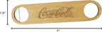 Tablecraft Coca-Cola Wood & Metal Flat Bottle Opener - Image 2