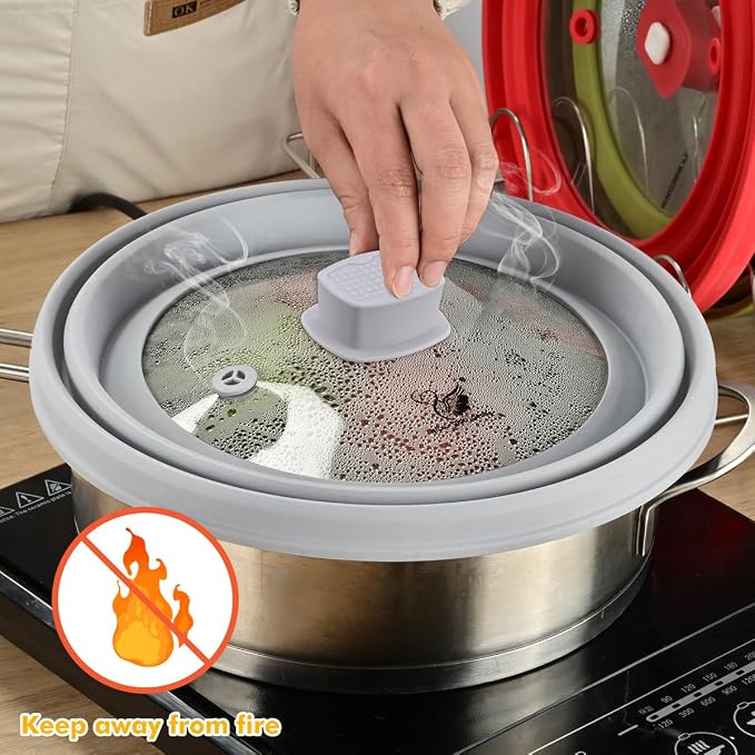 Microwave Splatter Cover Glass Cover Guard Lid - Image 7