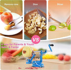 Apple Peeler, Slicer Corer Potato Peelers 3 In 1, Stainless Steel Heavy Duty - Image 4