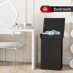 Function Home Trash Can Cabinet, 13 Gallon Kitchen Garbage Can, Wood Recycling - Image 8